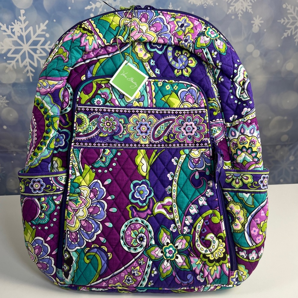 Vera Bradley Laptop Backpack - Heather - Brand New With Tags - NWT